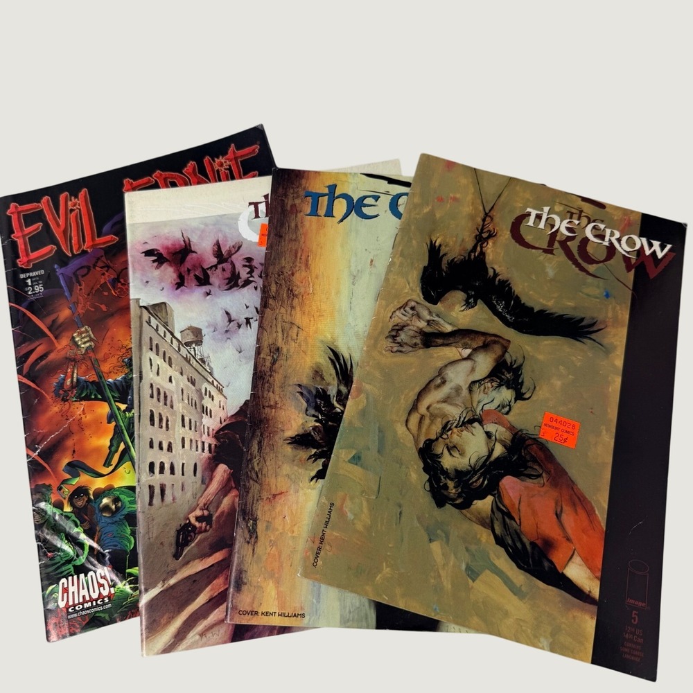 The Crow Image Comics 4 5 6 & Evil Ernie Depraved 1 Chaos Comics Lot of 4 1999